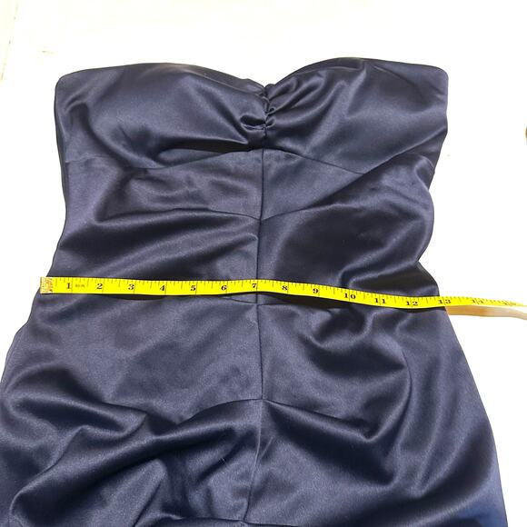 Jump Apparel by Wendye Chaitin Midnight Blue Ruched Strapless Dress 5/6 - Picture 5 of 6
